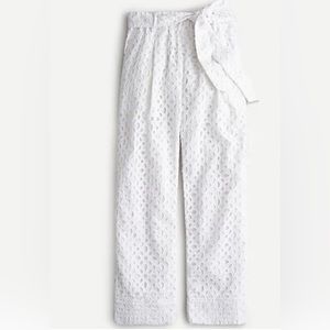 J.Crew Tie-waist Eyelet Pant